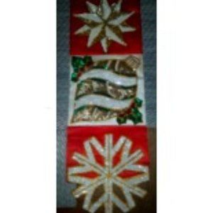 Antique Hand Made Sequin & Beaded Christmas Decor